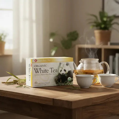 Uncle Lee's Tea Organic White Tea | 100 Bolsitas | Té Blanco Orgánico | Antioxidantes Naturales | Infusión Herbal
