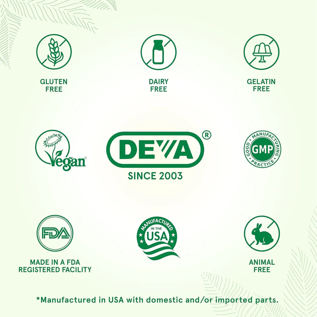 Deva, Suplemento multivitamínico y multimineral apto para veganos Con 90 Tabletas