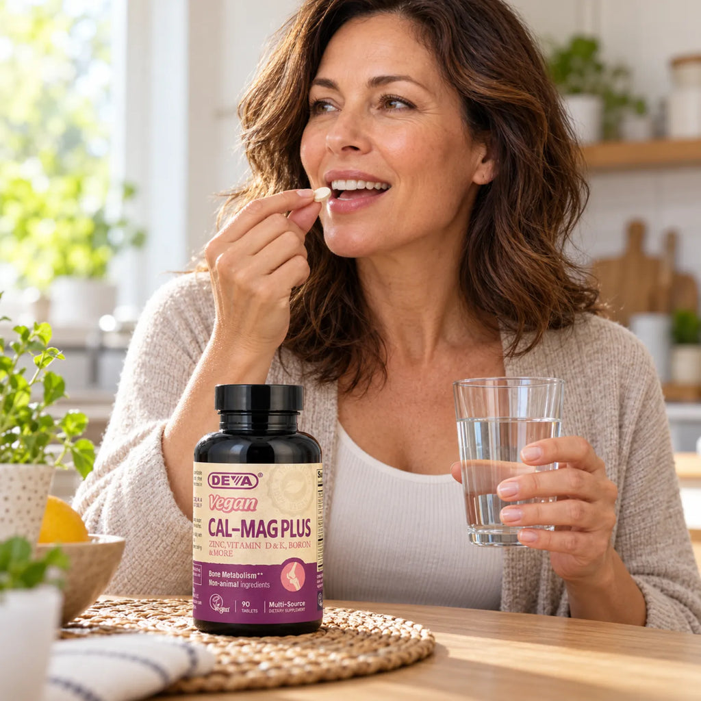 Deva Nutrition Vegan Cal-Mag Plus Con 90 Tabletas