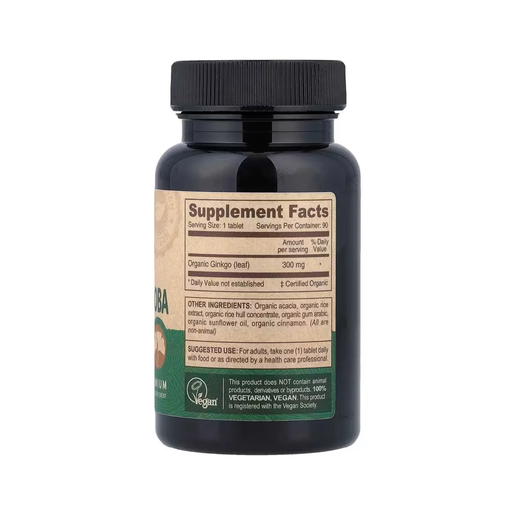 Deva Nutrition Vegan Ginkgo Biloba - Organic 90 Tabletas