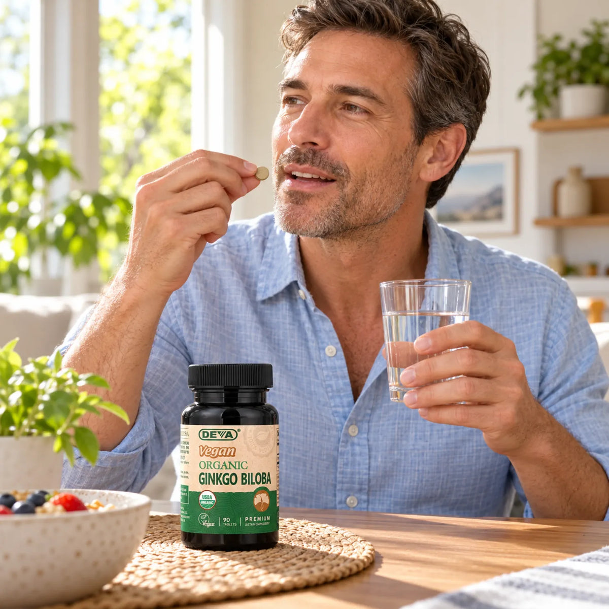 Deva Nutrition Vegan Ginkgo Biloba - Organic 90 Tabletas