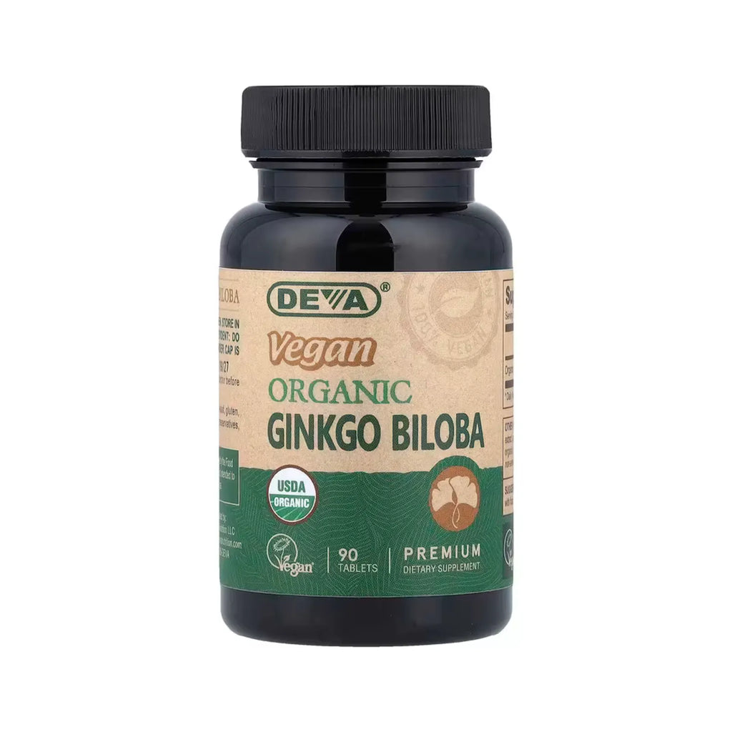 Deva Nutrition Vegan Ginkgo Biloba - Organic 90 Tabletas