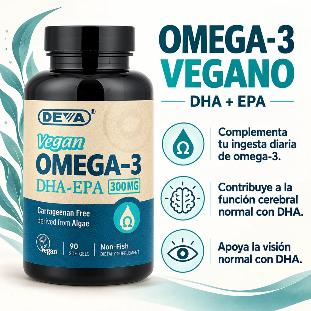 Deva Nutrition Vegan 1-A-Day Multivitamin (Iron-Free) Con 90 Tabletas