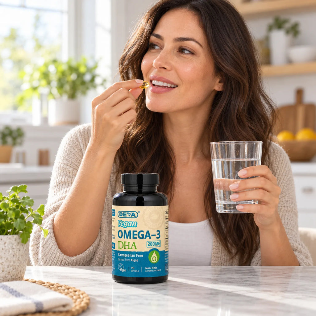 Deva Nutrition Vegan Omega-3 DHA 90 Cápsulas Veganas