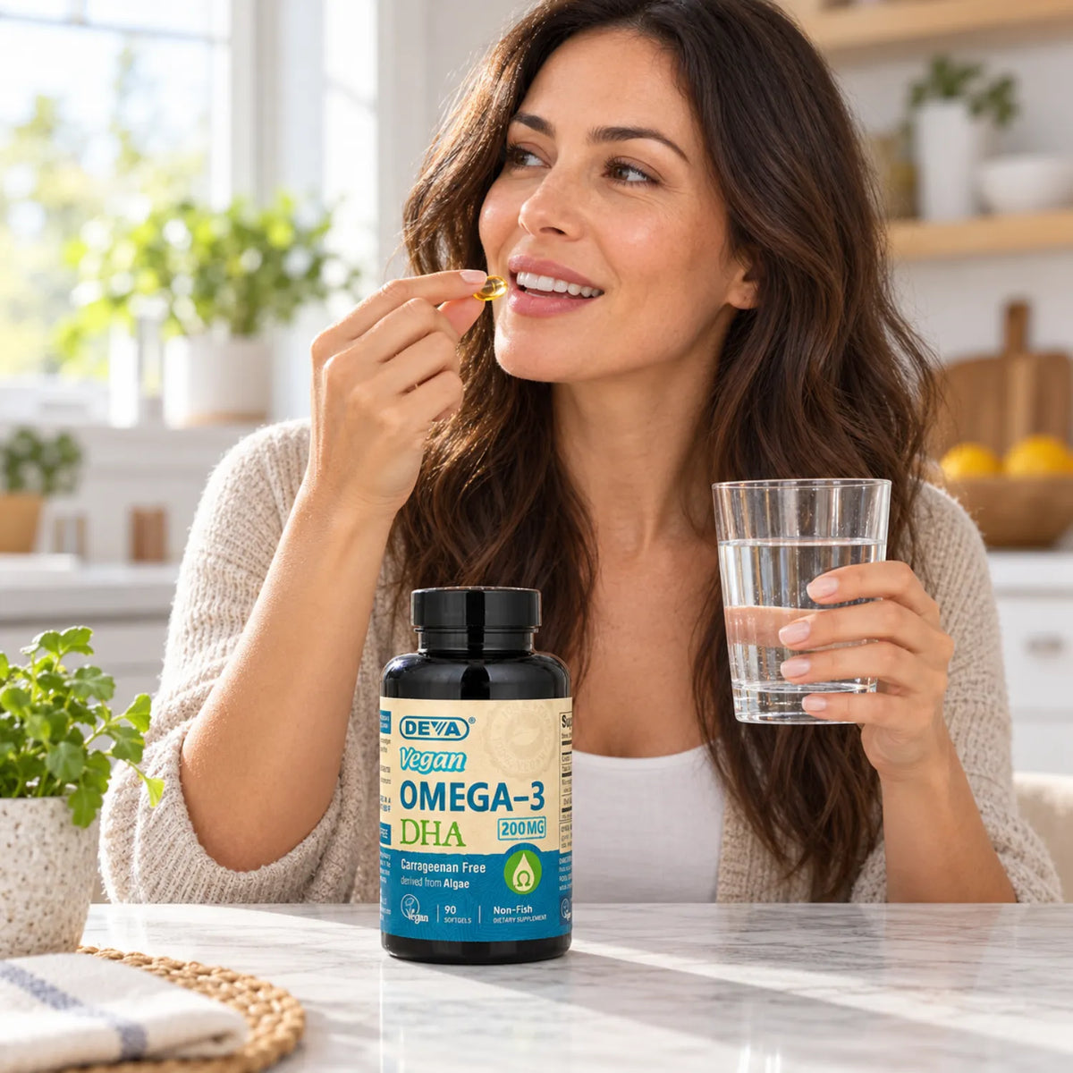 Deva Nutrition Vegan Omega-3 DHA 90 Cápsulas Veganas
