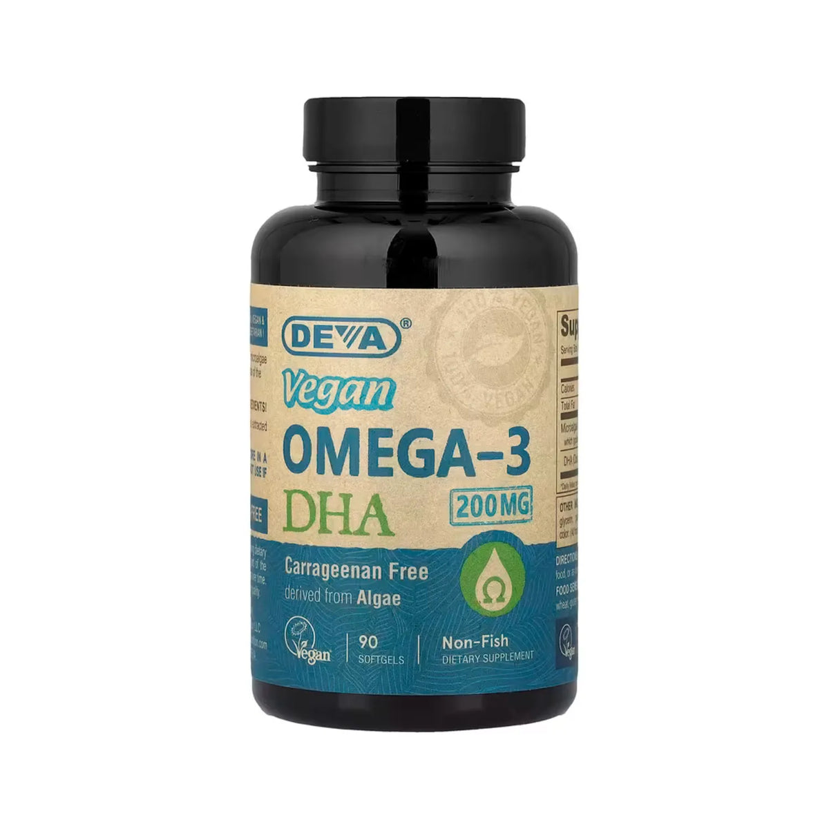 Deva Nutrition Vegan Omega-3 DHA 90 Cápsulas Veganas