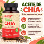 Deva Nurtition Vegan  Aceite De Semilla De Chía 90 Capsulas Veganas