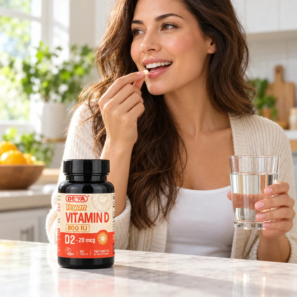 Deva Nutrition Vegan Vitamin D2 – 800 IU 90 Tabletas