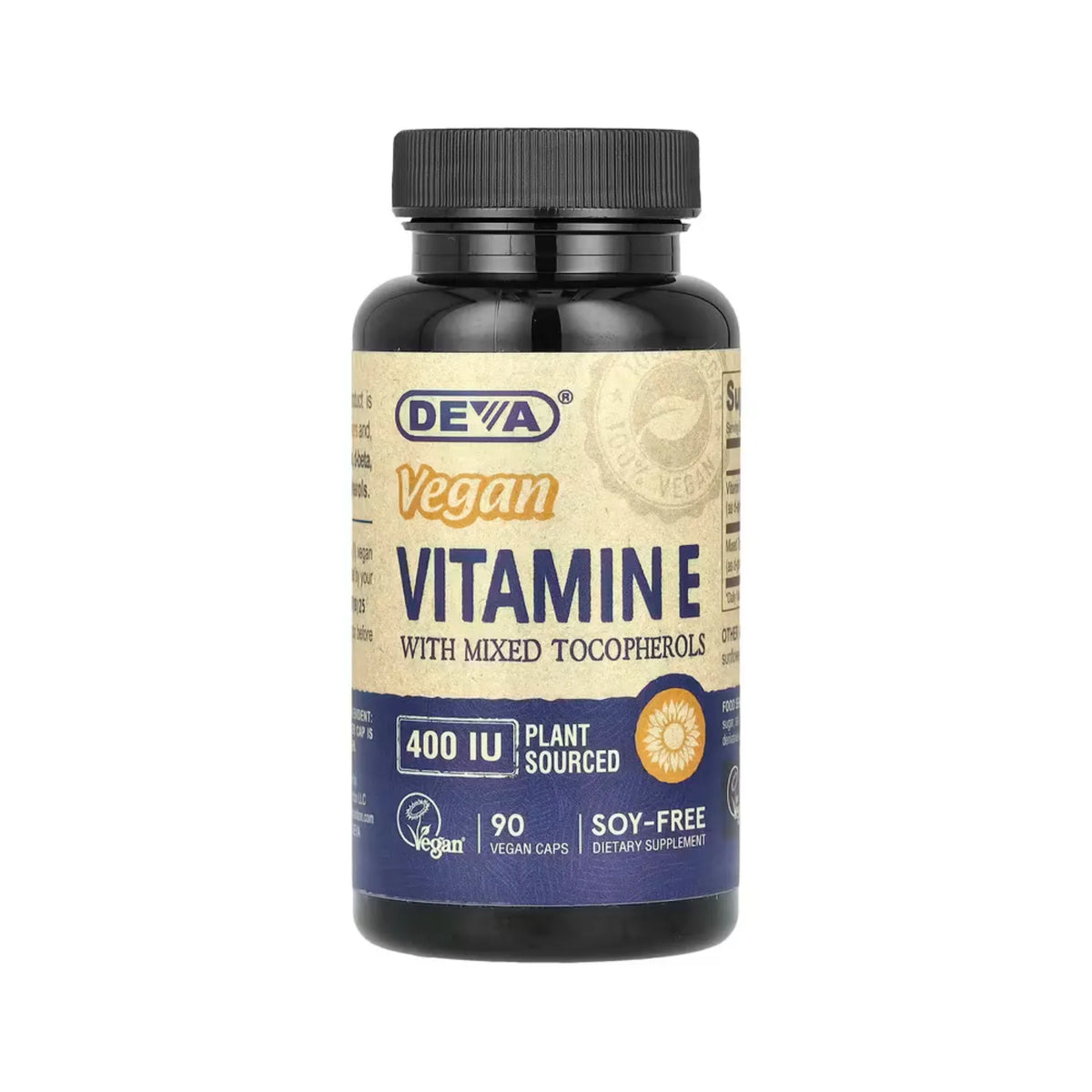 Deva Nutrition Vitamin E 400 IU Con 90 Capsulas Veganas