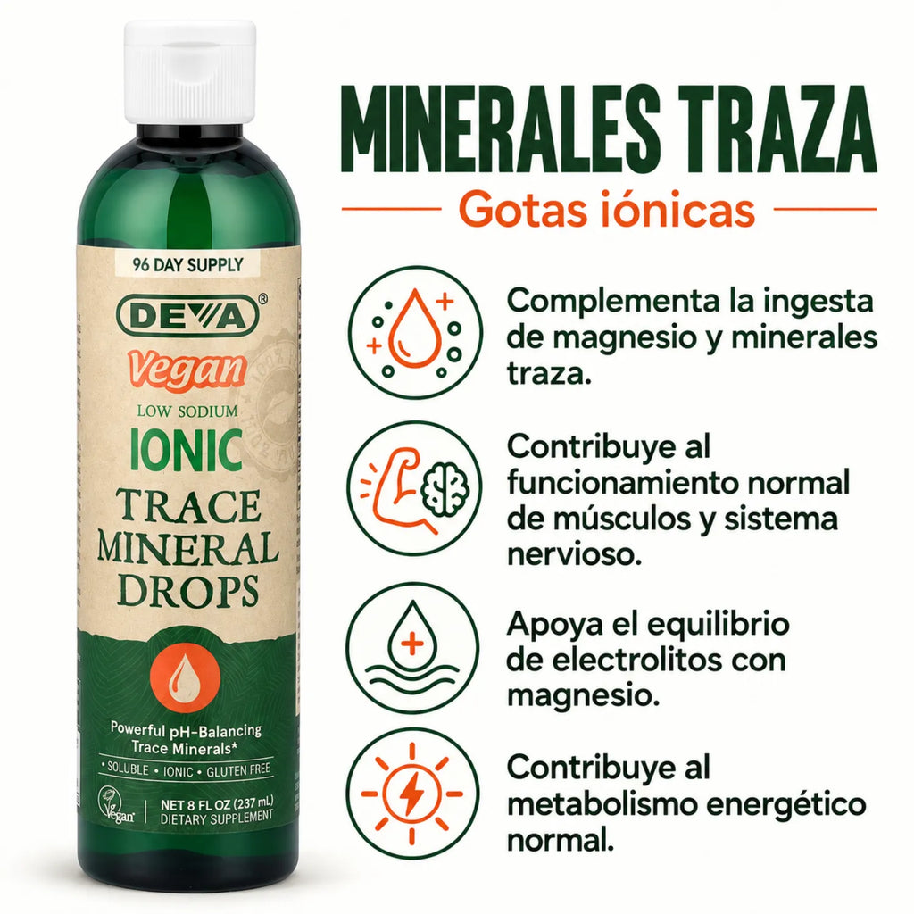 Deva Nutrition Vegan Trace Mineral Drops Ionic 237ml