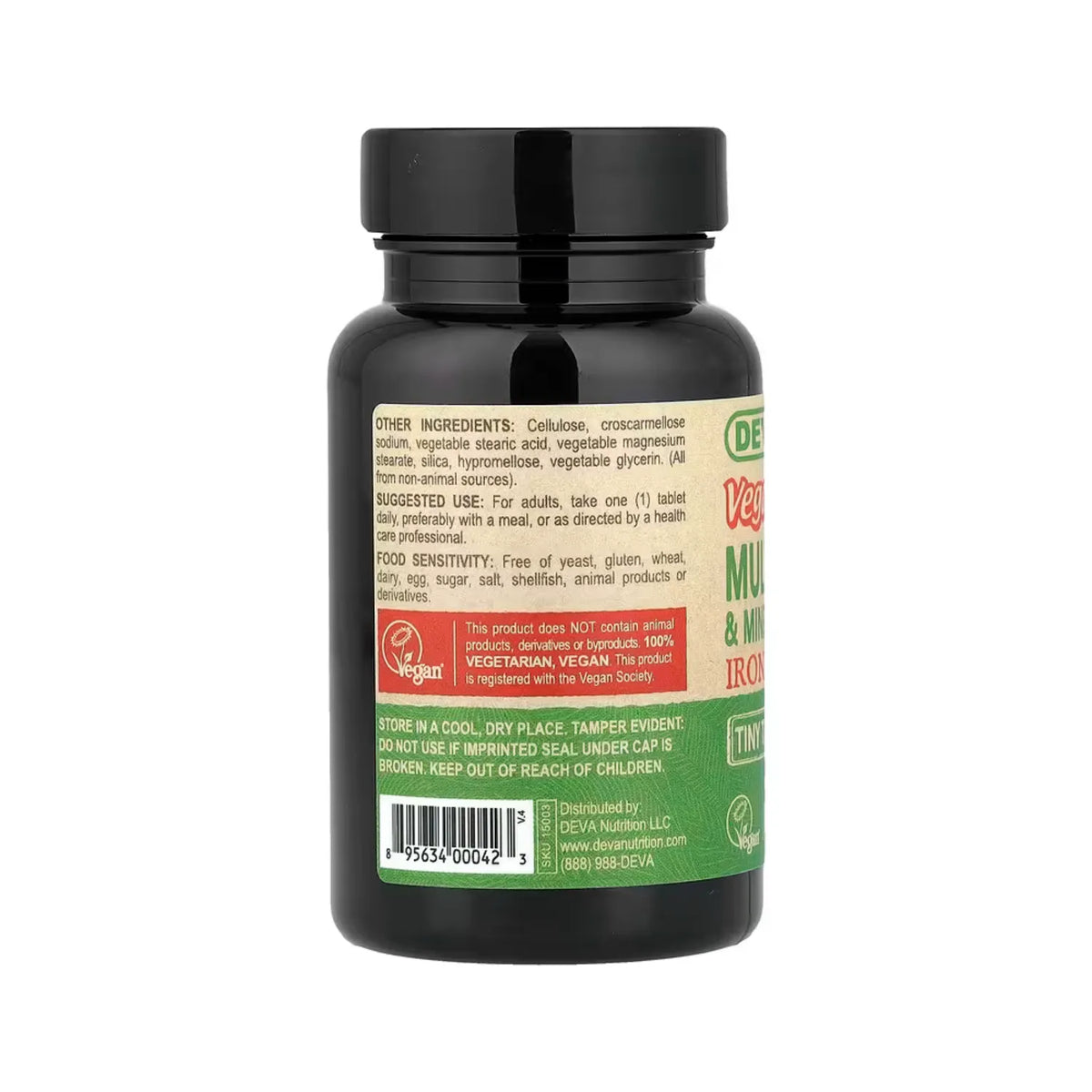 Deva Nutrition Vegan Suplemento Multivitamínico y Multimineral 90 Tabletas