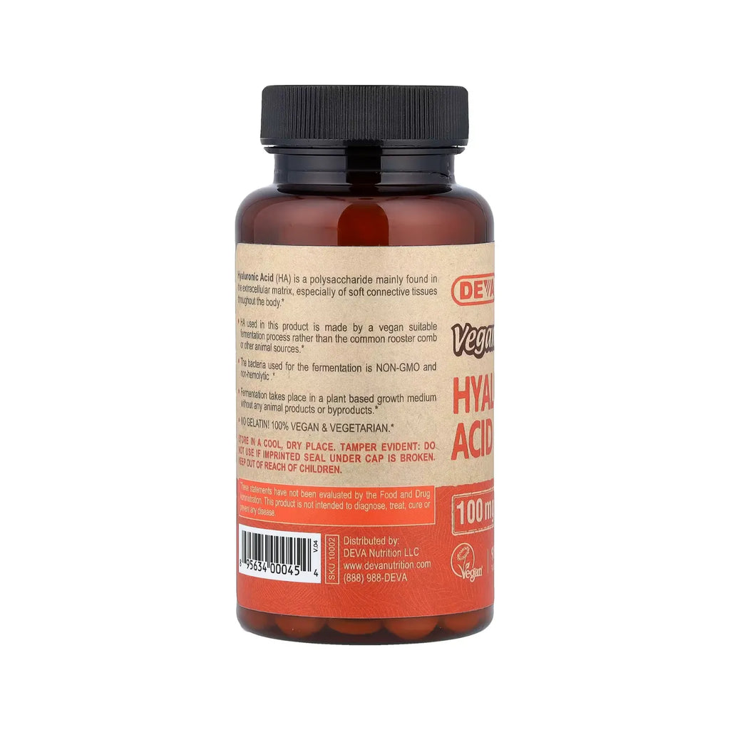 Deva Nurtition Vegan Ácido Hialurónico Vegano 90 Tabletas