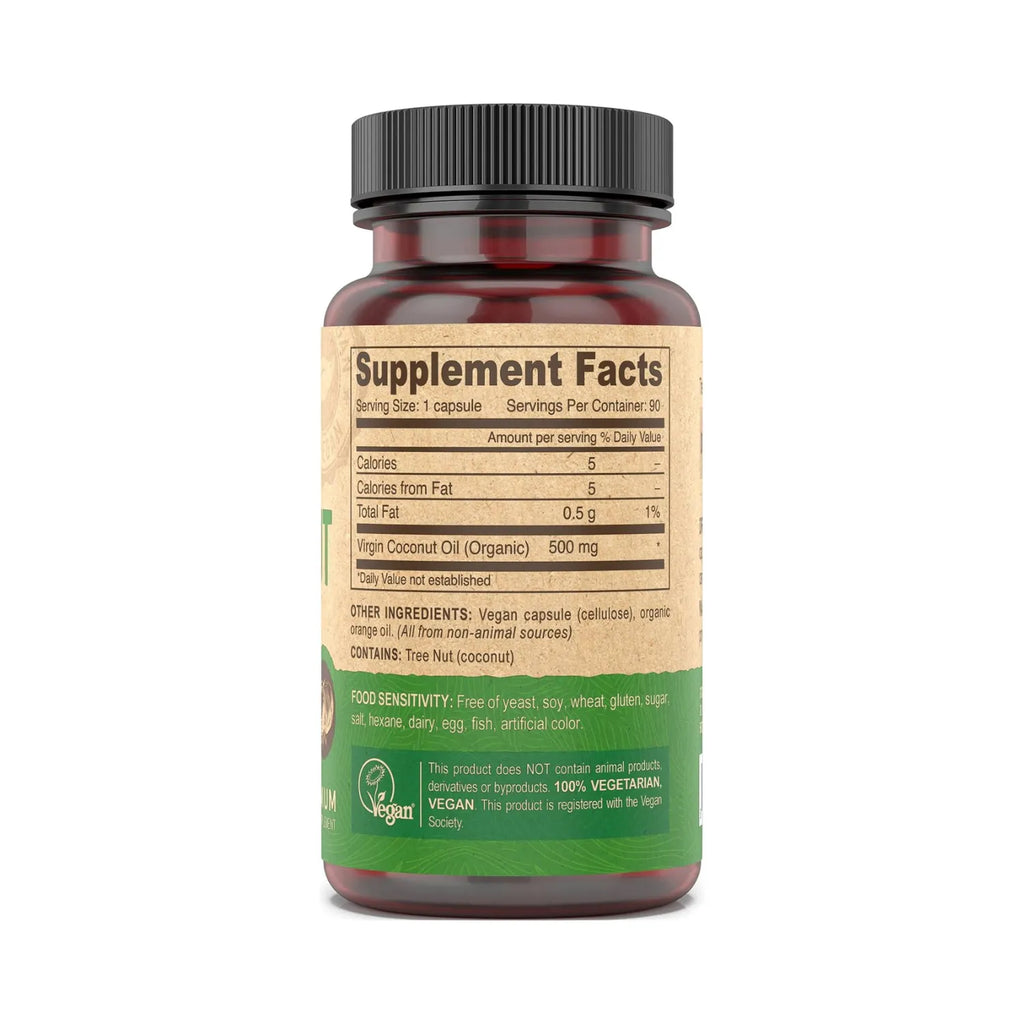 Deva Nutrition Vegan Aceite de Coco 90 Capsulas Veganas