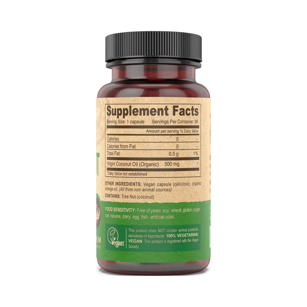 Deva Nutrition Vegan Aceite de Coco 90 Capsulas Veganas