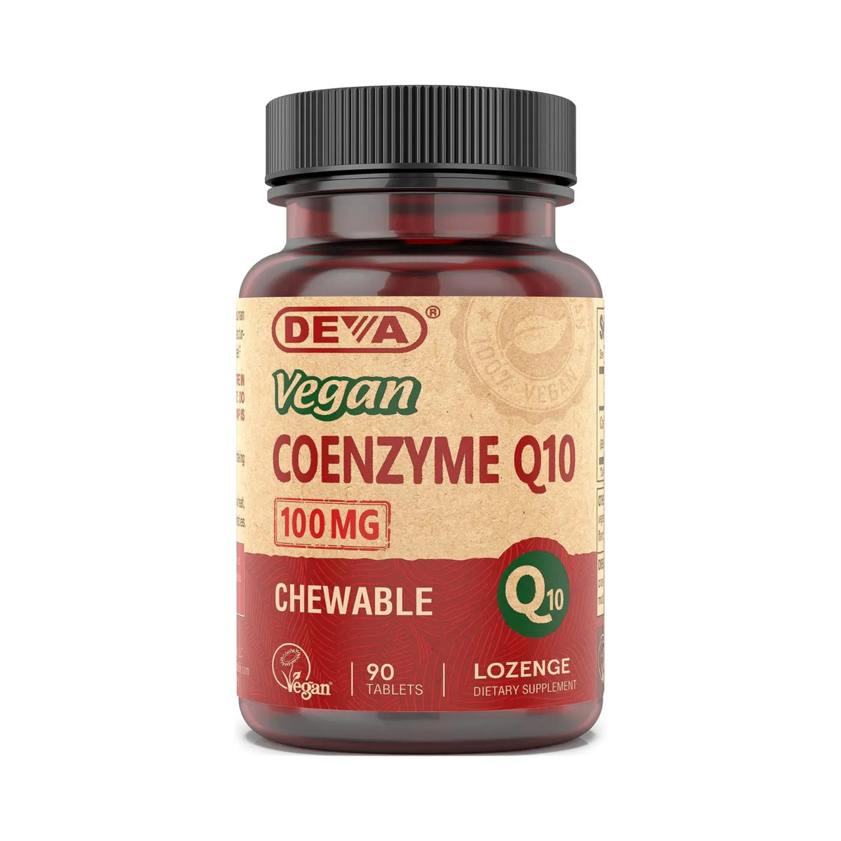 Deva Nutrition Vegan Coenzyme Q10-100mg 90 Tabletas