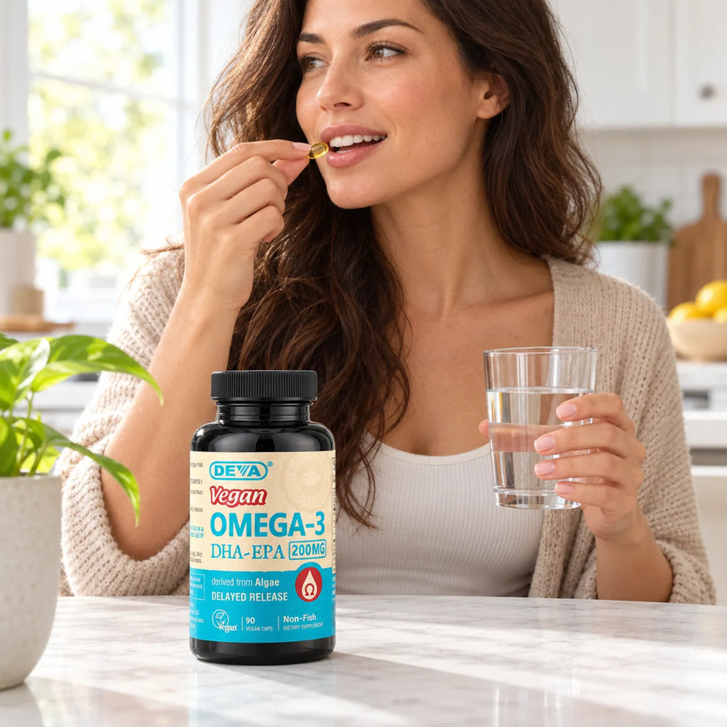 Deva Nutrition Vegan Omega-3 DHA-EPA 90 Capsulas Veganas 200mg