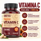 Deva Nutrition Vegan Vitamin C - 500 MG 90 Tabletas