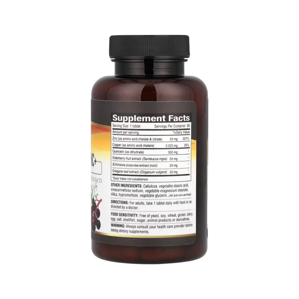 Deva Nutrition Vegan Quercetina 500 mg + Zinc 25mg 90 Tabletas