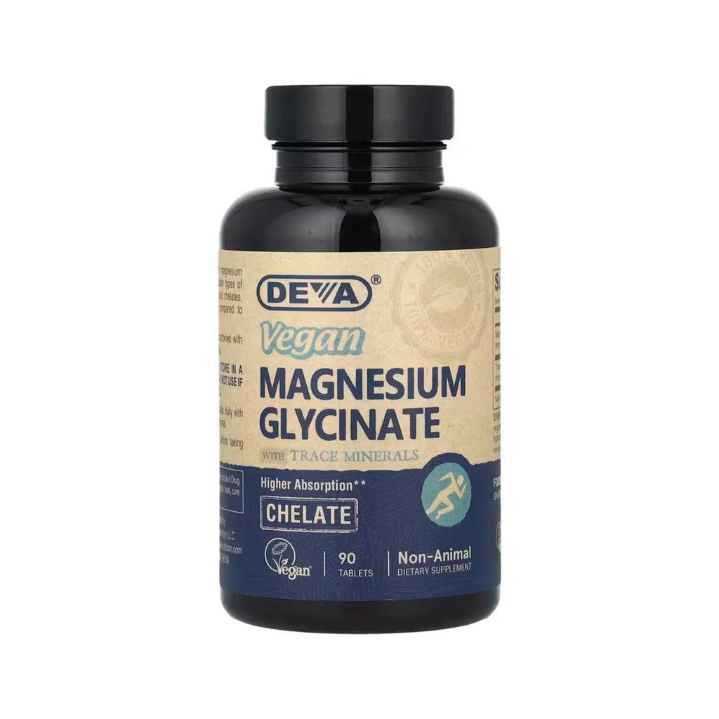 Deva Nutrition Vegan Magnesium Glycinate C/ Trace Minerals 90 Tabletas