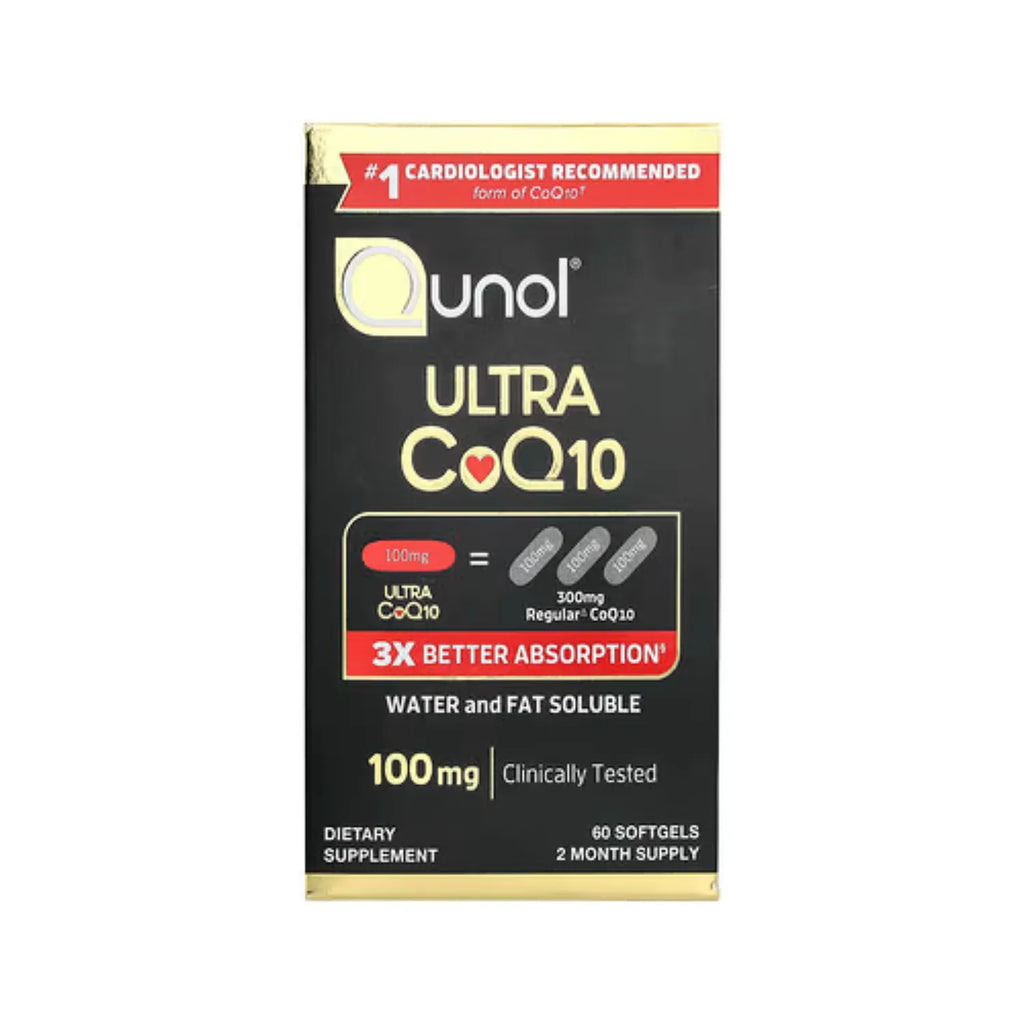 Qunol Ultra CoQ10 Con 60 Cápsulas Blandas 100mg