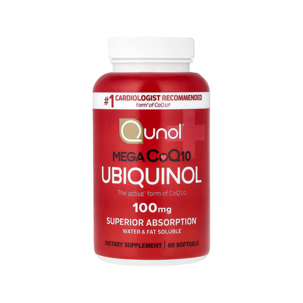 Qunol Ubiquinol Mega CoQ10 100 mg 60 Cápsulas Blandas