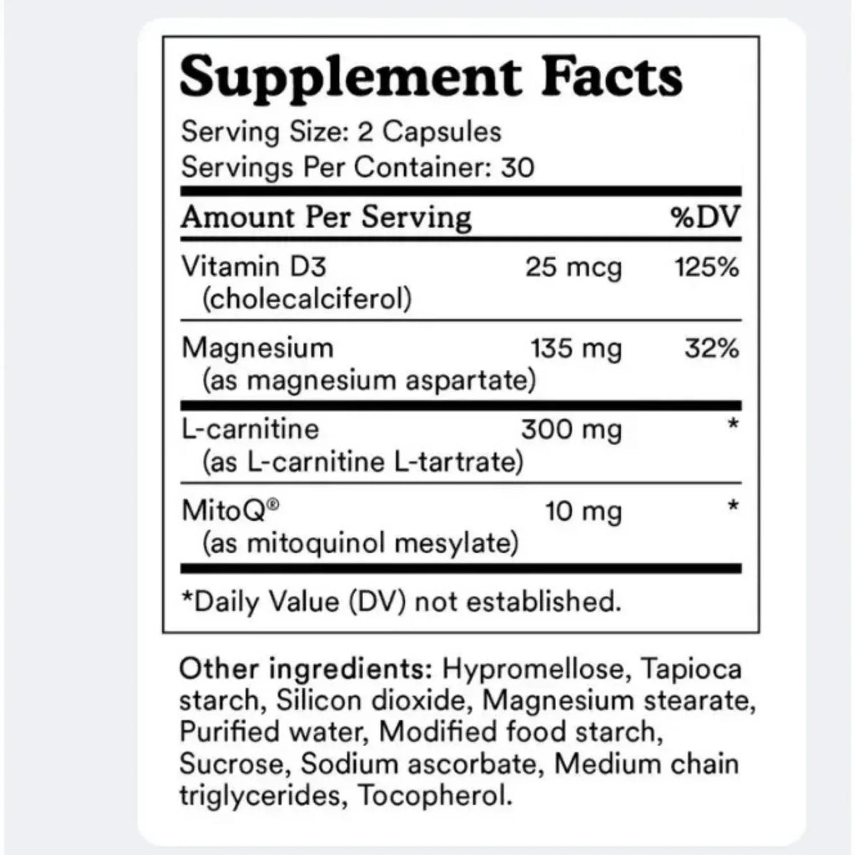 MitoQ For Cell Vitally + HEART 60 Capsulas