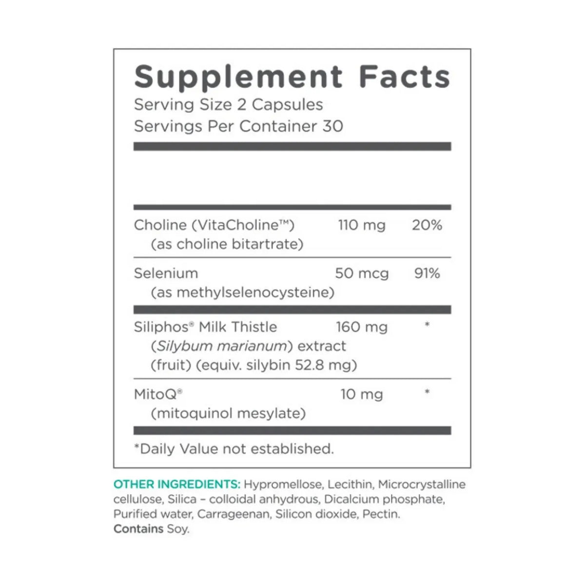 Mitoq For Cell Vitally + Liver, Cardo Mariano Con 60 Capsulas