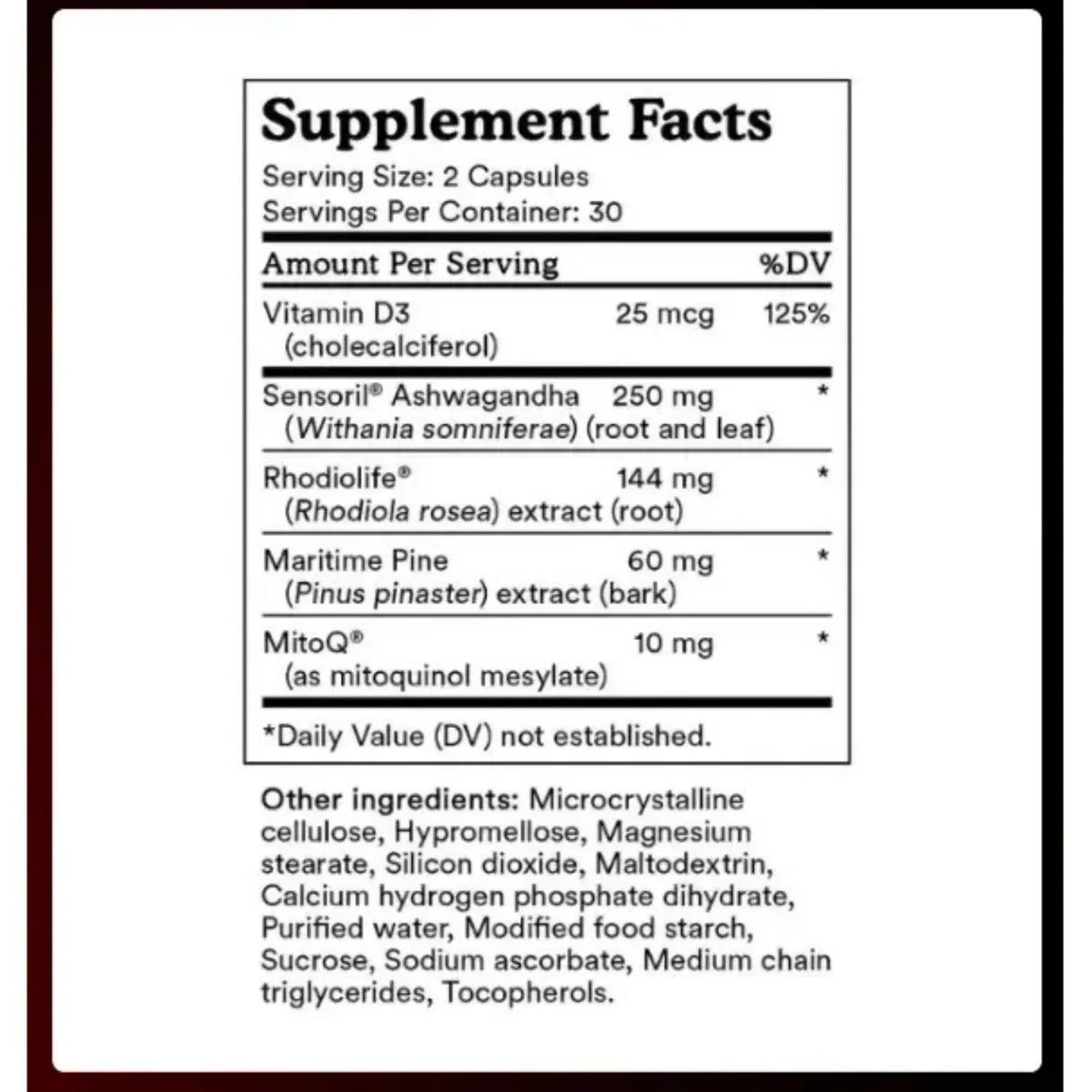 MitoQ ADRENAL + BALANCE 60 Capsulas