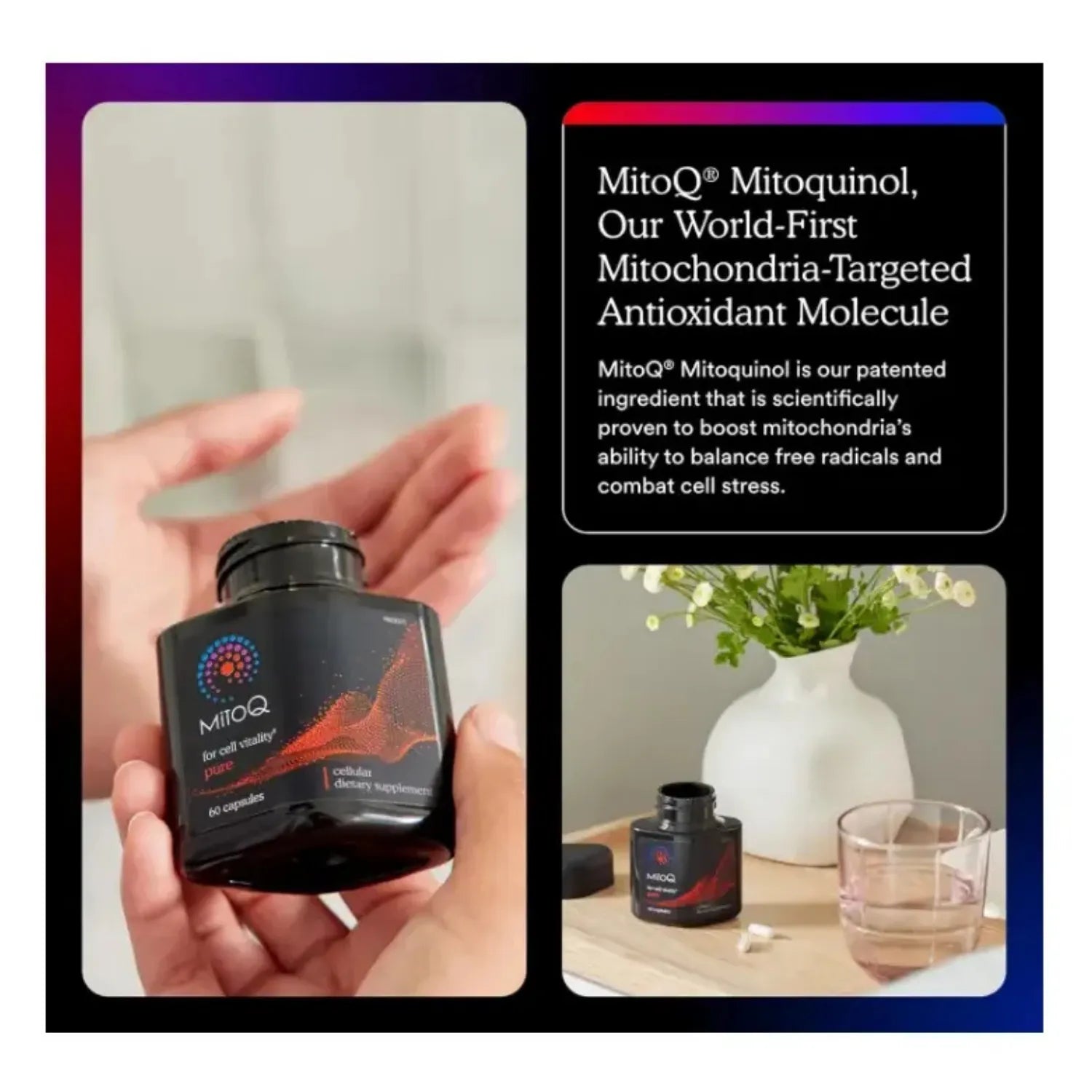 Mitoq Pure CoQ10 Avanzado Ubiquinol Con 180 Capsulas