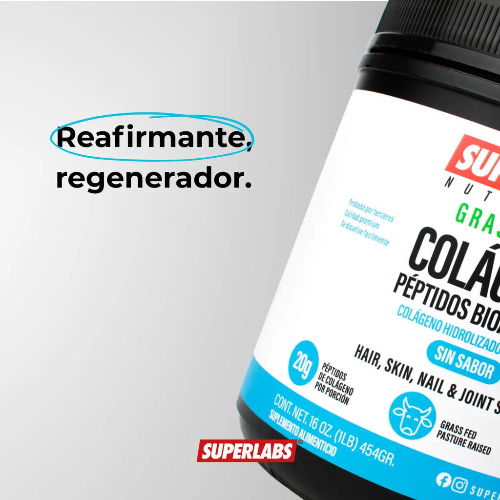 Superlabs Nutrition Grass Fed Colageno Hidrolizado 454g  sfn