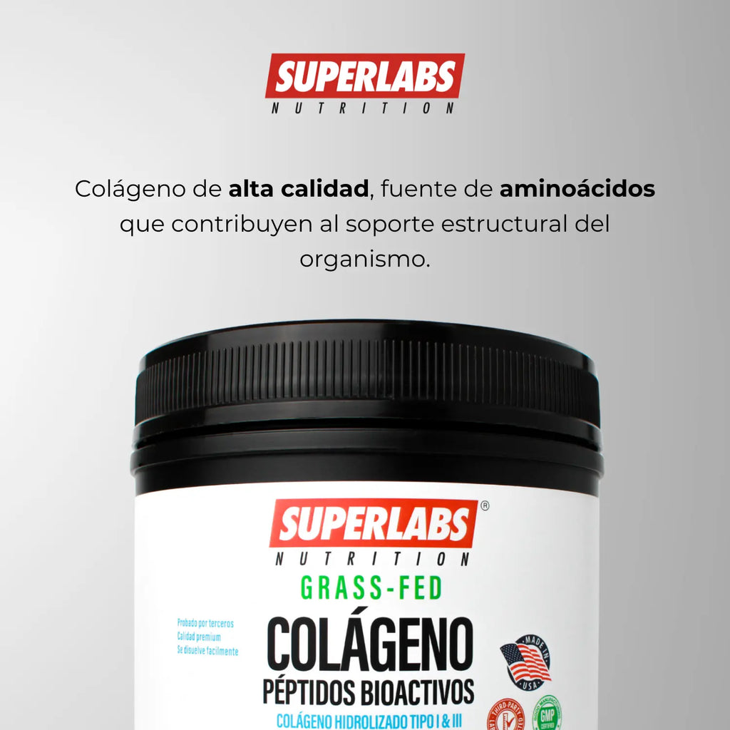Superlabs Nutrition Grass Fed Colageno Hidrolizado 454g  sfn