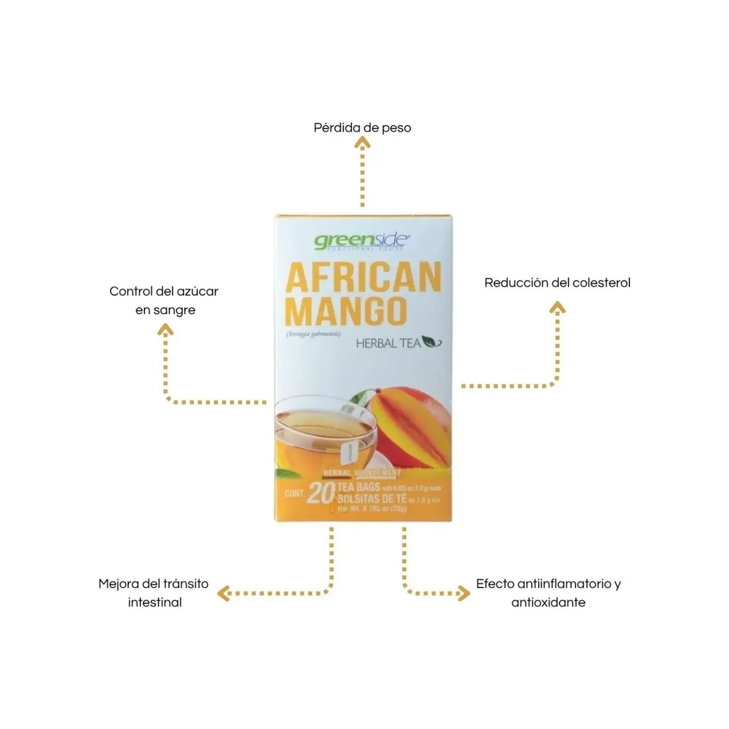 GREENSIDE AFRICAN MANGO TÉ, CAJA 20 G, CON 20 BOLSITAS SFN