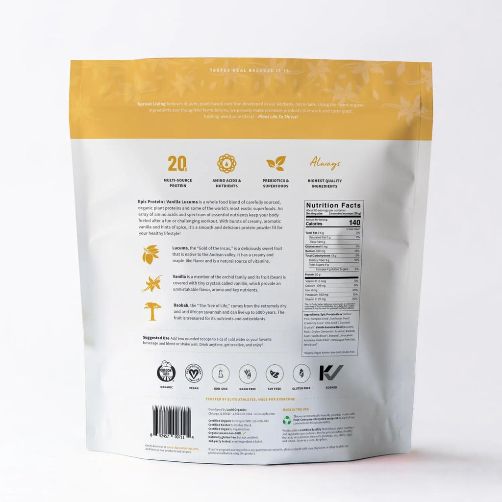 Epic Protein Vanilla Lucuma 5 libras