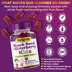 Sakoon kids aceite de saúco y semillas negras 60 gomitas sfn