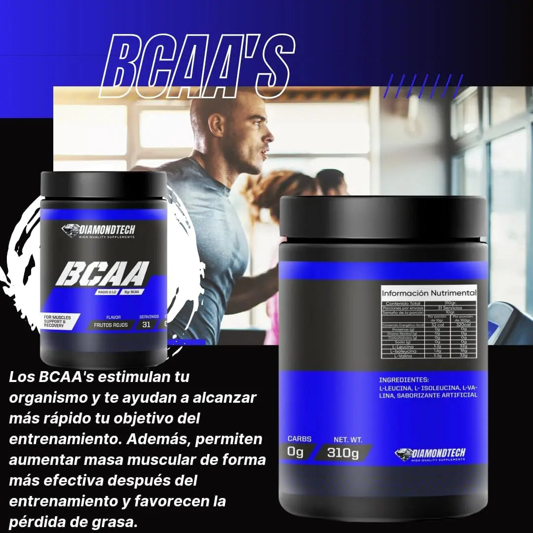 DiamondTech Bcaa 310g frutos rojos