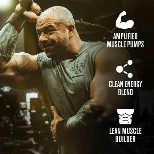 Jacked Factory NitroSurge Build | 30 Porciones | Sabor Arctic White | Fuerza, Energía y Rendimiento Muscular | Pre Entrenamiento | Suplemento Alimenticio