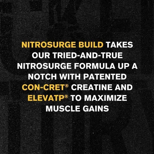 Jacked Factory NitroSurge Build | 30 Porciones | Sabor Arctic White | Fuerza, Energía y Rendimiento Muscular | Pre Entrenamiento | Suplemento Alimenticio