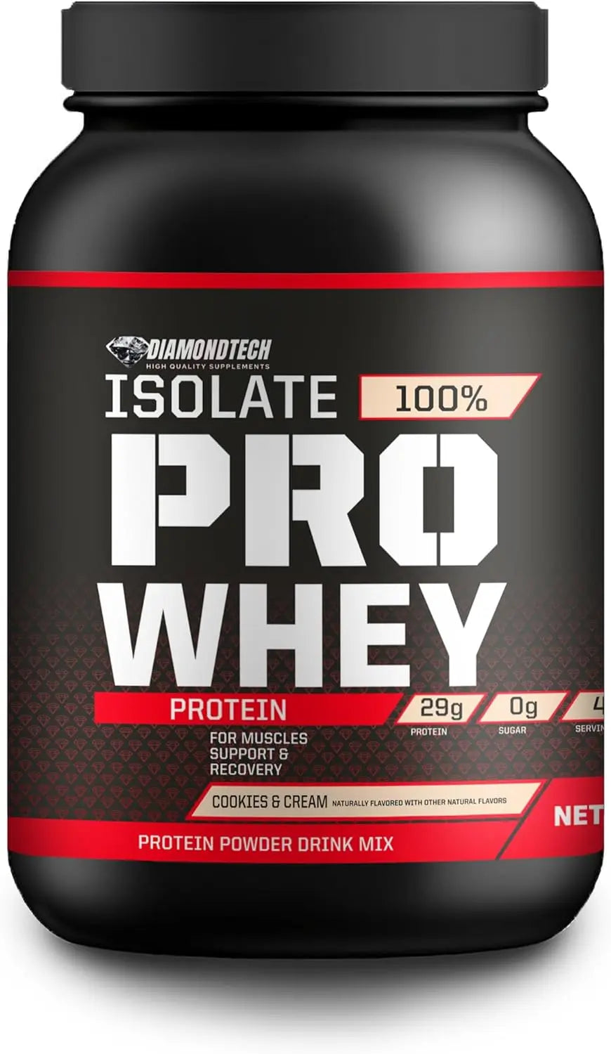 DiamondTech Proteína isolate pro whey 3lbs sfn  cookies/CREA