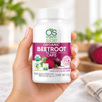 Organic Side Beetroot Orgánico | Betabel 450 mg | 60 Cápsulas Vegetales | Antioxidantes Naturales | Suplemento Alimenticio