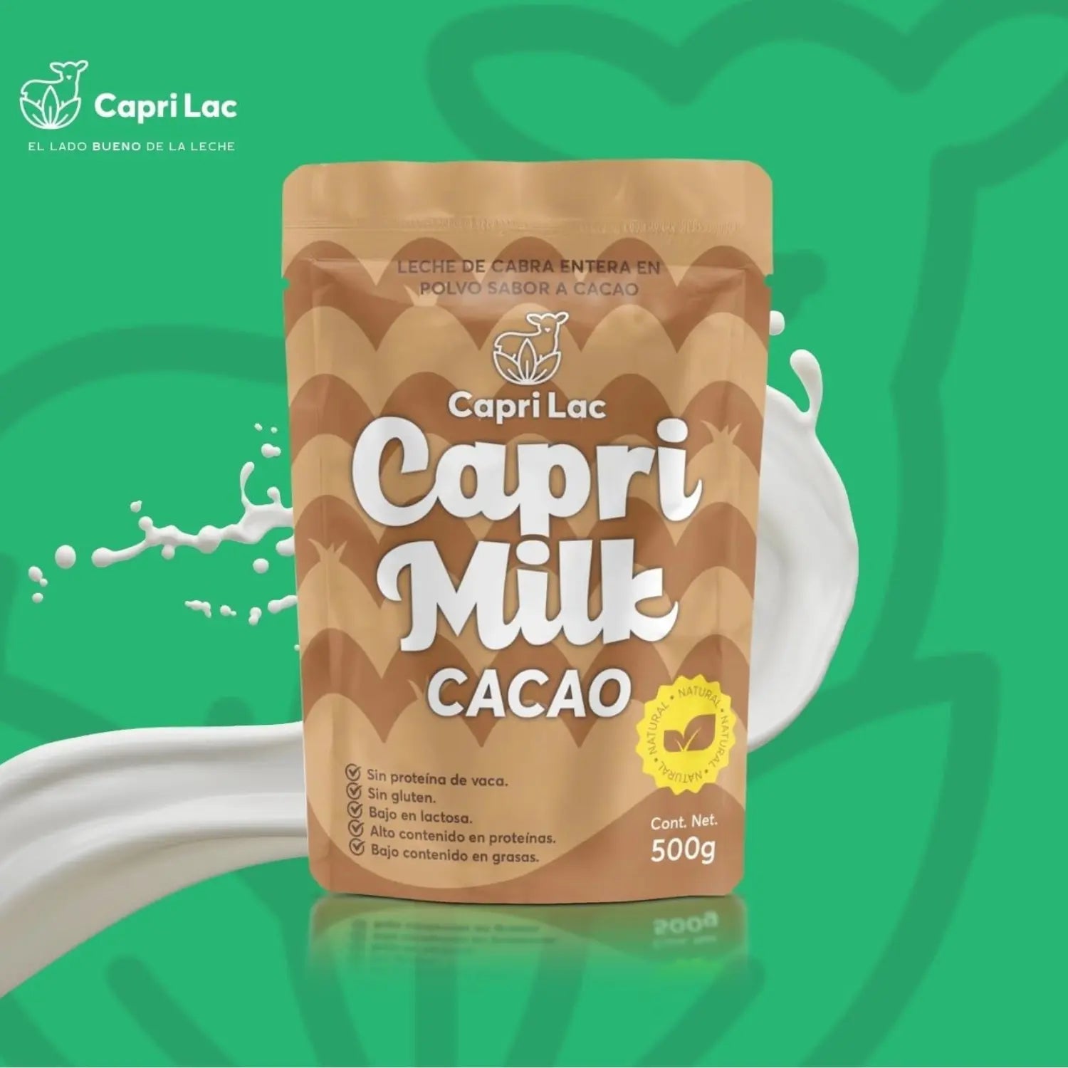Capri Lac Capri Milk Leche de Cabra En Polvo 500 grs sfn CACAO