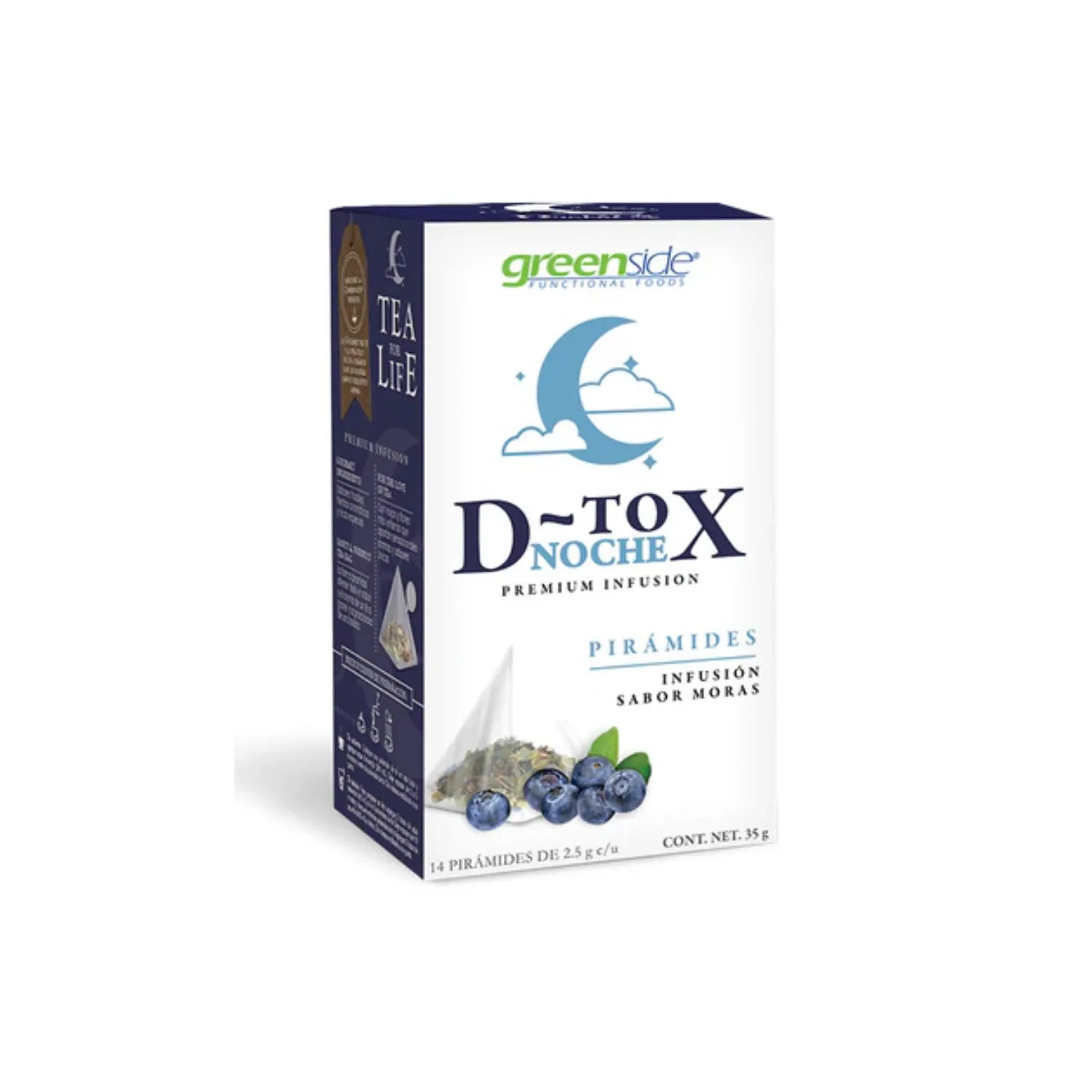 Greenside D-tox Noche Caja Con 14 Infusiones En Pirámide Sfn