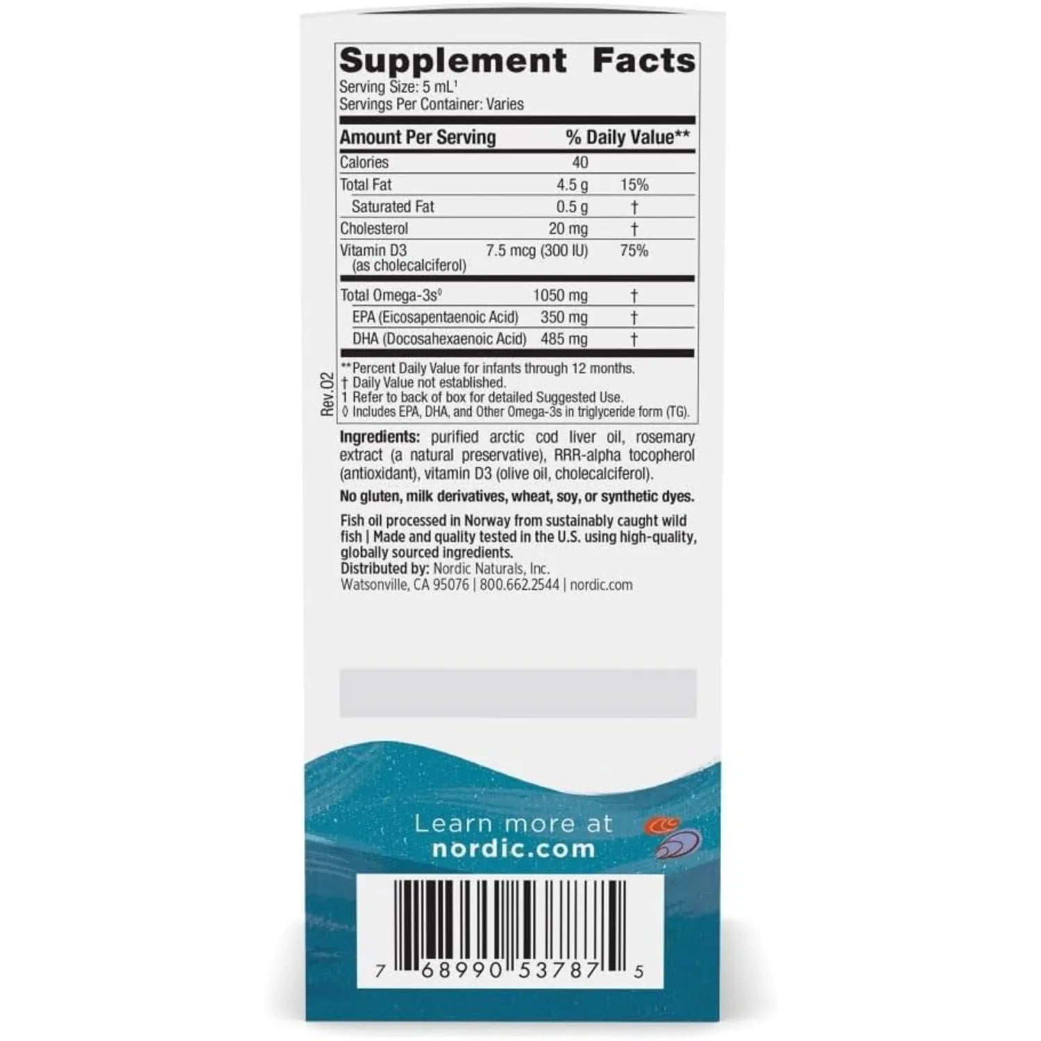 Nordic Naturals Babys Dha 1050 Omega3 Y Vitamina D3 60ML SFN