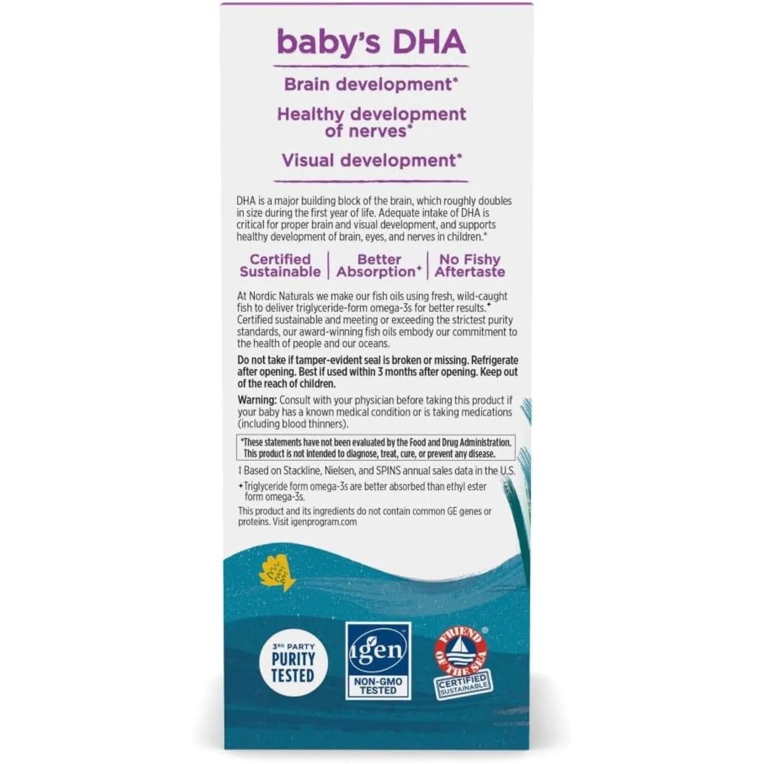 Nordic Naturals Babys Dha 1050 Omega3 Y Vitamina D3 60ML SFN