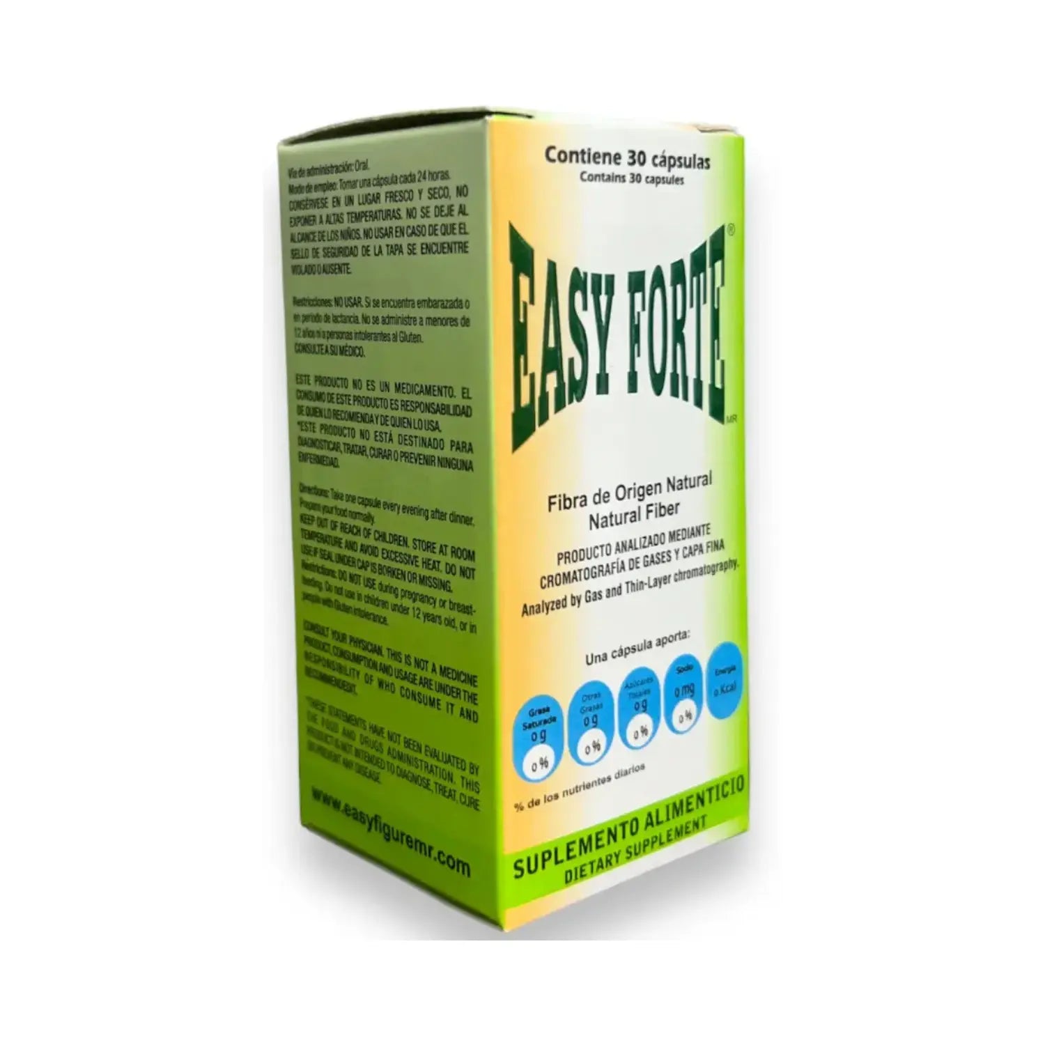 Easy Figure Easy Forte Fibra de Origen Natural  30 Cápsulas | Apoyo digestivo y bienestar general