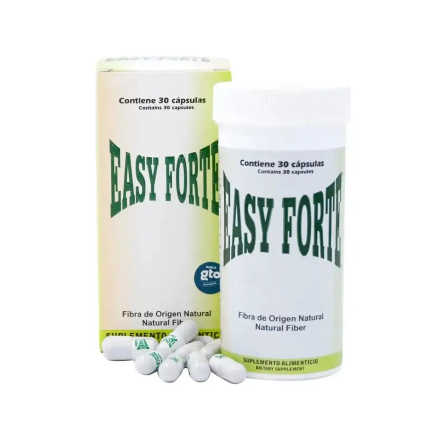 Easy Figure Easy Forte Fibra de Origen Natural  30 Cápsulas | Apoyo digestivo y bienestar general