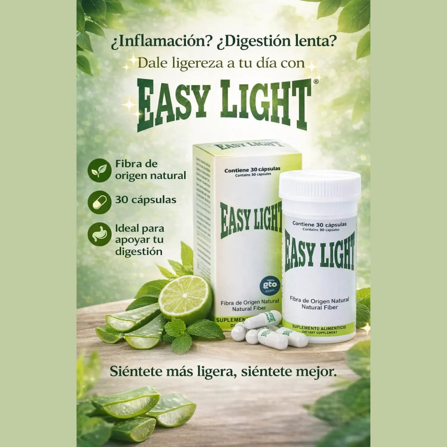 EASY FIGURE LIGHT FIBRA DE ORIGEN NATURAL 30 CAPS SFN
