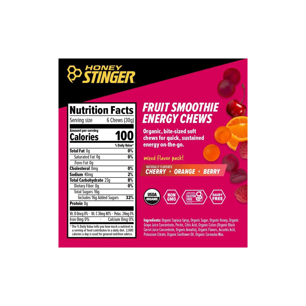 Honey Stinger Gomitas Energéticas 12 Pack Sfn batidos de frutas/ fruit smoothie
