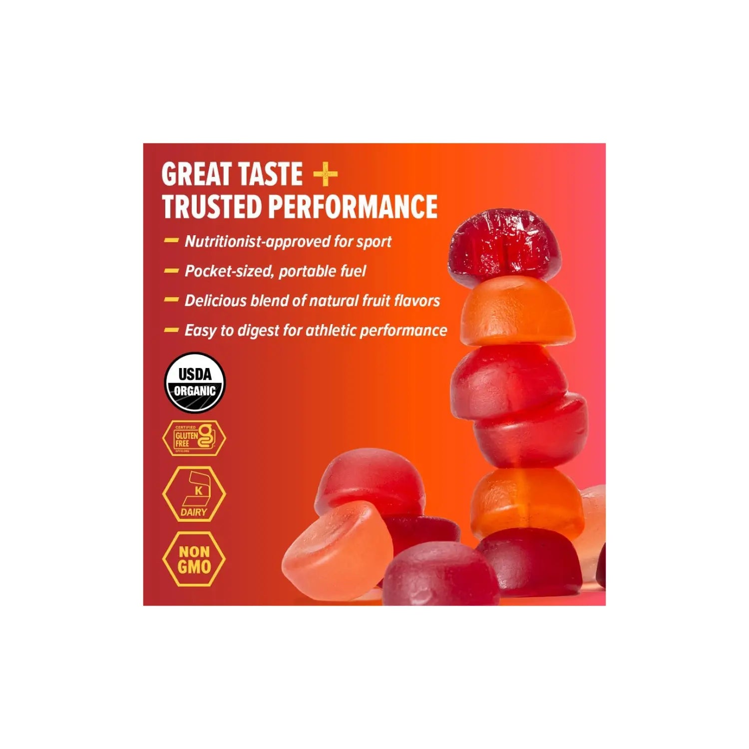 Honey Stinger Gomitas Energéticas 12 Pack Sfn batidos de frutas/ fruit smoothie