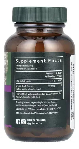 Gaia Herbs Menopause Support | 60 Cápsulas Vegetales | Bienestar Femenino y Equilibrio Hormonal | Apoyo Durante la Menopausia | Suplemento Alimenticio
