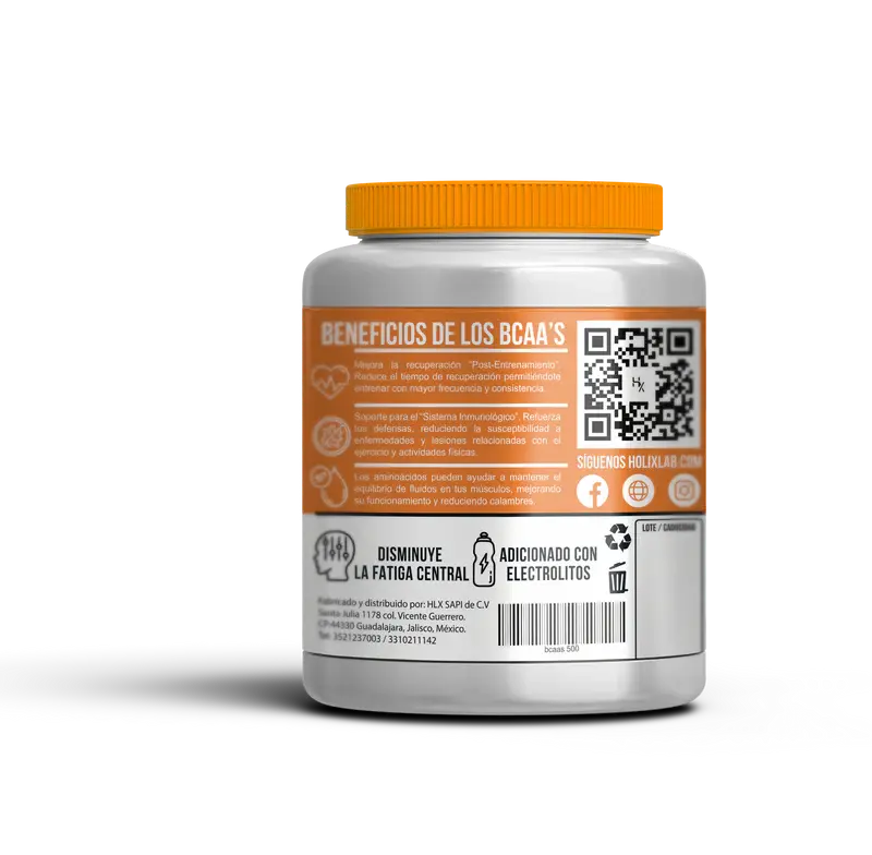 Holix Lab Aminoacidos Bcaas 500gr 50 Porciones